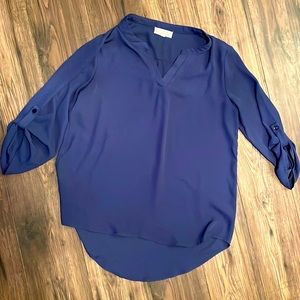 Navy blue top size large